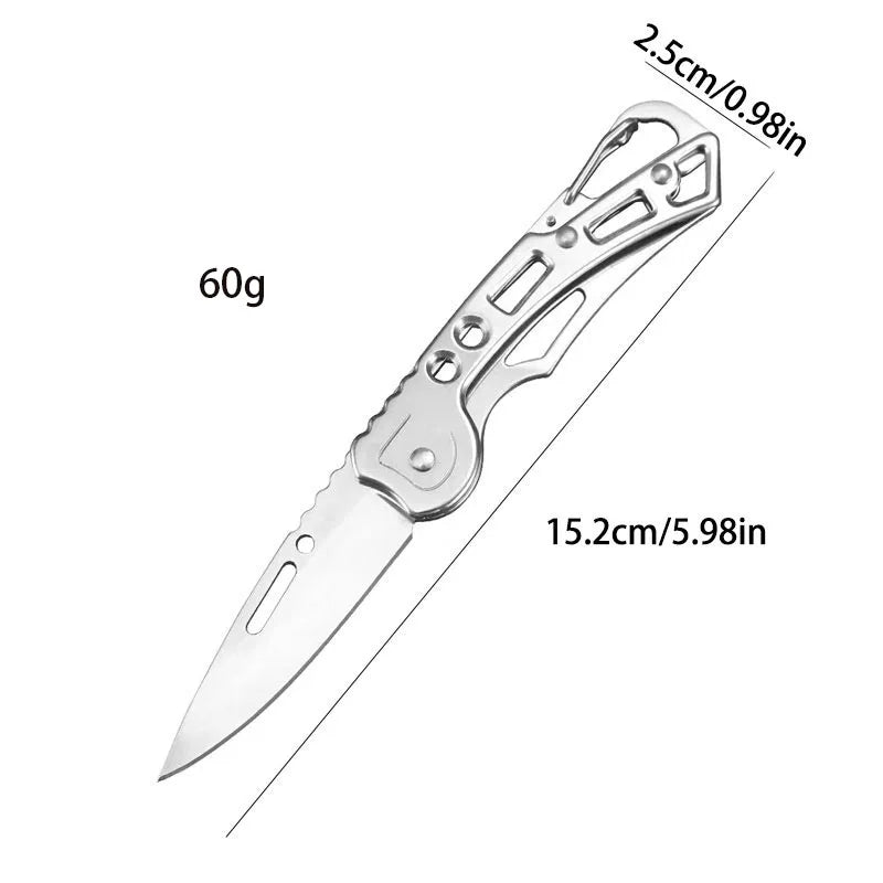 Folding Pocket Knife Stainless Steel Survival Hunting Camping Fishing Portable Fruit Carrying Outdoor Tools Survival Hand Tools