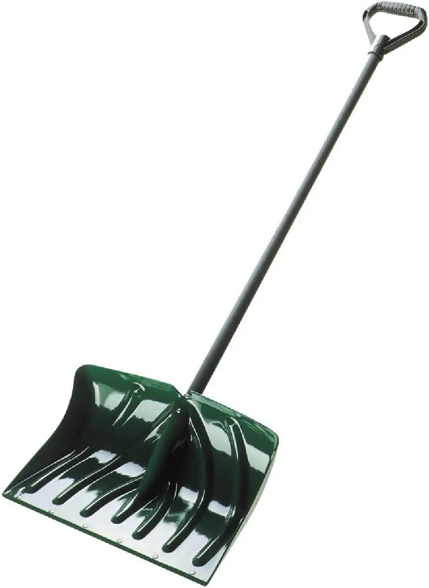 SC1350 Snow Shovel/Pusher Combo with Ergonomic Shaped Handle and Wear Strip, Green