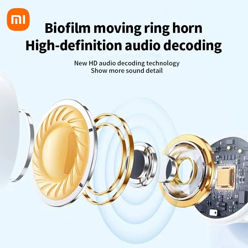 Xiaomi A8 Pro Wireless Bluetooth Headphones Noise Cancelling Headphones Sports Earbuds Touch Screen Control Headset With Mic