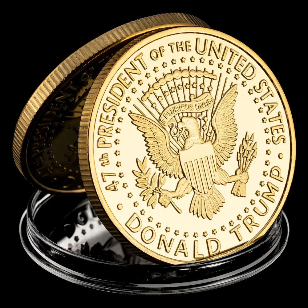 2024 Trump Commemorative Coins Keep America Great 47th President of the United States Collection Coin Gift Metal Craft