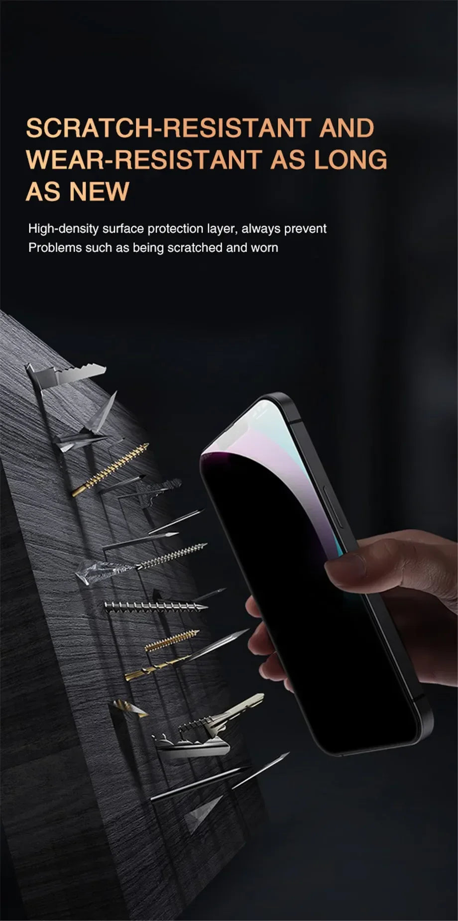 1-2Pcs Anti-spy Tempered Glass for IPhone 15 14 13 12 11 Pro Max Full Cover Privacy Screen Protector for iPhone 13 14 15 Glass