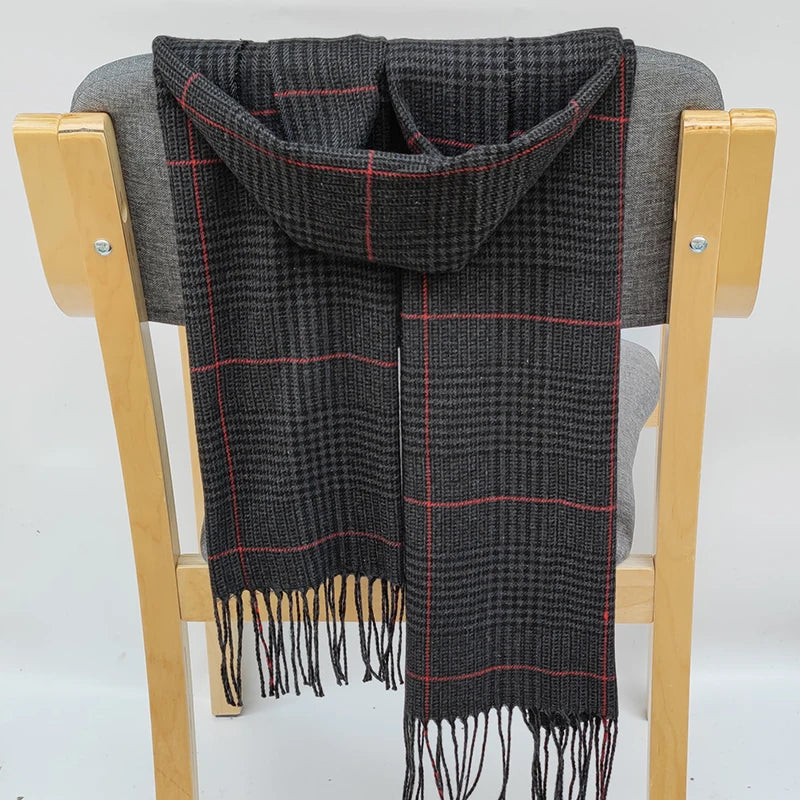 195*35cm Luxury Brand fashion classic lattice men soft shawl plaid scarves shawl UNISE wraps shawl neckerchief headband muffler